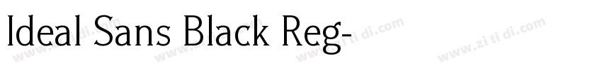Ideal Sans Black Reg字体转换 Ideal Sans Black Reg字体转换